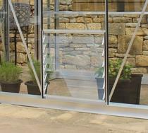 Royal Well | Louvreraam 6L, 61x61cm, veiligheidsglas blank aluminium