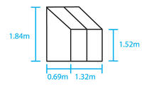 Royal Well | Wallgarden 42 ,groen gecoat, veiligheidsglas 3mm