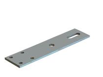 Vloer-kozijnstrip vlak 250 mm 60x6 VB