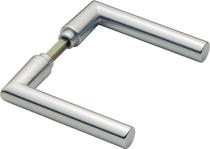 Hoppe deurkrukken alum. L-rond haaks 1400
