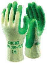 Werkhandschoenen latex groen Showa310grip maat