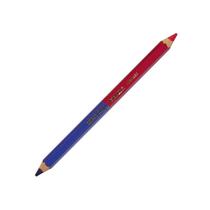 Potlood zeskant rood/blauw Lyra