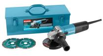 230V Haakse slijper set 125mm Makita