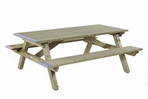 Talen | Picknicktafel | 160x200 | 45mm dik