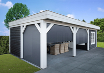 Trendhout | Zyp screen | Lengte 120-140 cm