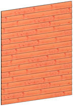 Trendhout | Wandmodule D potdekselplanken | 211x220 cm
