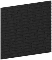 Trendhout | Wandmodule D potdekselplanken zwart | 211x220 cm