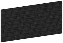 Trendhout | Wandmodule F potdekselplanken zwart | 276x117 cm