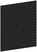 Trendhout | Wandmodule H potdekselplanken zwart | 223x220 cm