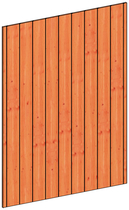 Trendhout | Wandmodule B sponningplanken | 163x220 cm