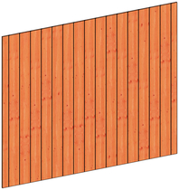 Trendhout | Binnenwand module sponningplanken C | 276x220 cm