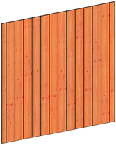 Trendhout | Wandmodule H sponningplanken | 223x220 cm