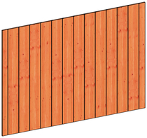 Trendhout | Wandmodule K sponningplanken | 223x156 cm