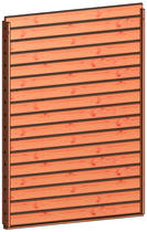 Trendhout | Wandmodule B blokhut profielplanken | 163x220 cm