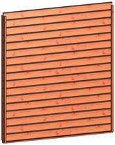 Trendhout | Wandmodule D design stapelprofiel | 211x220 cm