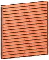 Trendhout | Wandmodule H blokhut profielplanken l | 223x220 cm