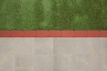Redsun | Graskantsteen 22x12x4.5 | Rood