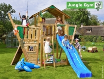 Jungle Gym | Chalet + Boat Module | DeLuxe | Blauw