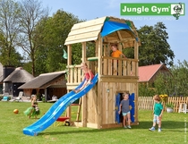 Jungle Gym | Barn + Playhouse | DeLuxe | Blauw