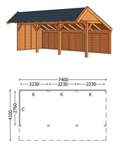 Trendhout | Kapschuur De Stee L 7400 | Combinatie 2