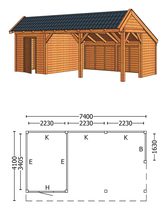 Trendhout | Kapschuur De Stee L 7400 | Combinatie 4