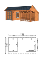 Trendhout | Kapschuur De Stee L 7400 | Combinatie 5