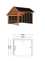 Trendhout | Kapschuur De Deel 4000 mm | Combinatie 3
