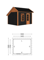Trendhout | Kapschuur De Deel 4000 mm | Combinatie 4