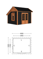 Trendhout | Kapschuur De Deel 4000 mm | Combinatie 6