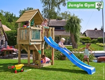 Jungle Gym | Cubby + Balcony | DeLuxe | Blauw