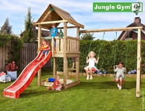 Jungle Gym | House + 2-Swing X'tra | DeLuxe | Blauw