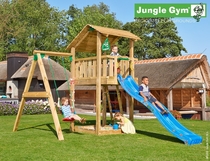 Jungle Gym | Shelter + 1-Swing X'tra | DeLuxe | Blauw