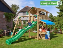 Jungle Gym | Cottage + Mini Market + 1-Swing X'tra | DeLuxe | Blauw