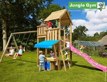 Jungle Gym | Palace + Mini Market + 2-Swing X'tra | DeLuxe | Blauw