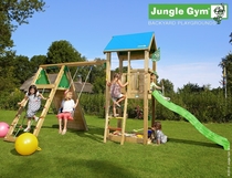 Jungle Gym | Castle + Climb Module X'tra | DeLuxe | Blauw