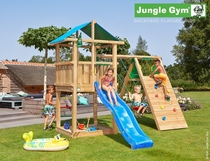 Jungle Gym | Hut + Climb Module X'tra | DeLuxe | Blauw