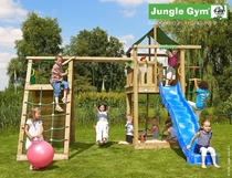 Jungle Gym | Lodge + Climb Module | DeLuxe | Blauw