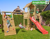 Jungle Gym | Mansion + Climb Module X'tra | DeLuxe | Blauw