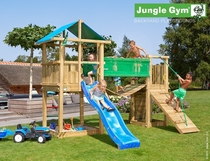 Jungle Gym | Hut + Bridge Module | DeLuxe | Blauw
