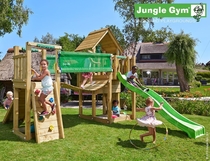 Jungle Gym | Cubby + Bridge Module | DeLuxe | Blauw