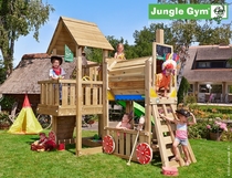 Jungle Gym | Cubby + Train Module | DeLuxe | Blauw