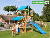 Jungle Gym | Hut + Mini Market Module | DeLuxe | Blauw