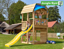 Jungle Gym | Barn + Mini Picnic Module | DeLuxe | Blauw