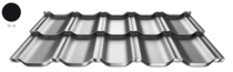 ArcelorMittal | Dakpanplaat | Zet® modular | Zwart | 35 x 118 cm
