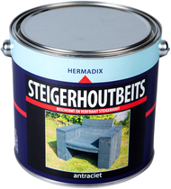 Hermadix | Steigerhouten beits Antraciet | 2500 ml