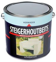 Hermadix | Steigerhouten beits Schelpen Wit | 2500 ml