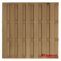 Elephant | Basic tuinscherm 180x180 cm | Teak