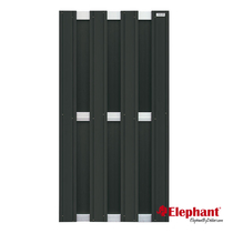 Elephant | Design tuinscherm 90x180 cm | Antraciet/aluminium