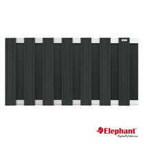 Elephant | Design tuinscherm 180x93 cm | Antraciet/aluminium