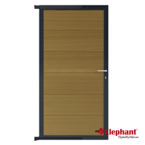 Elephant | Tuindeur Forte | 90x180 cm | Teak/antraciet